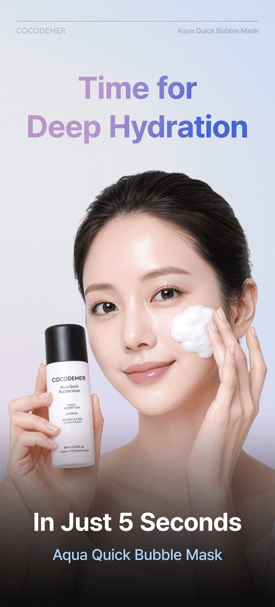 COCODEMER Aqua Quick Bubble Mask — تفاصيل 1