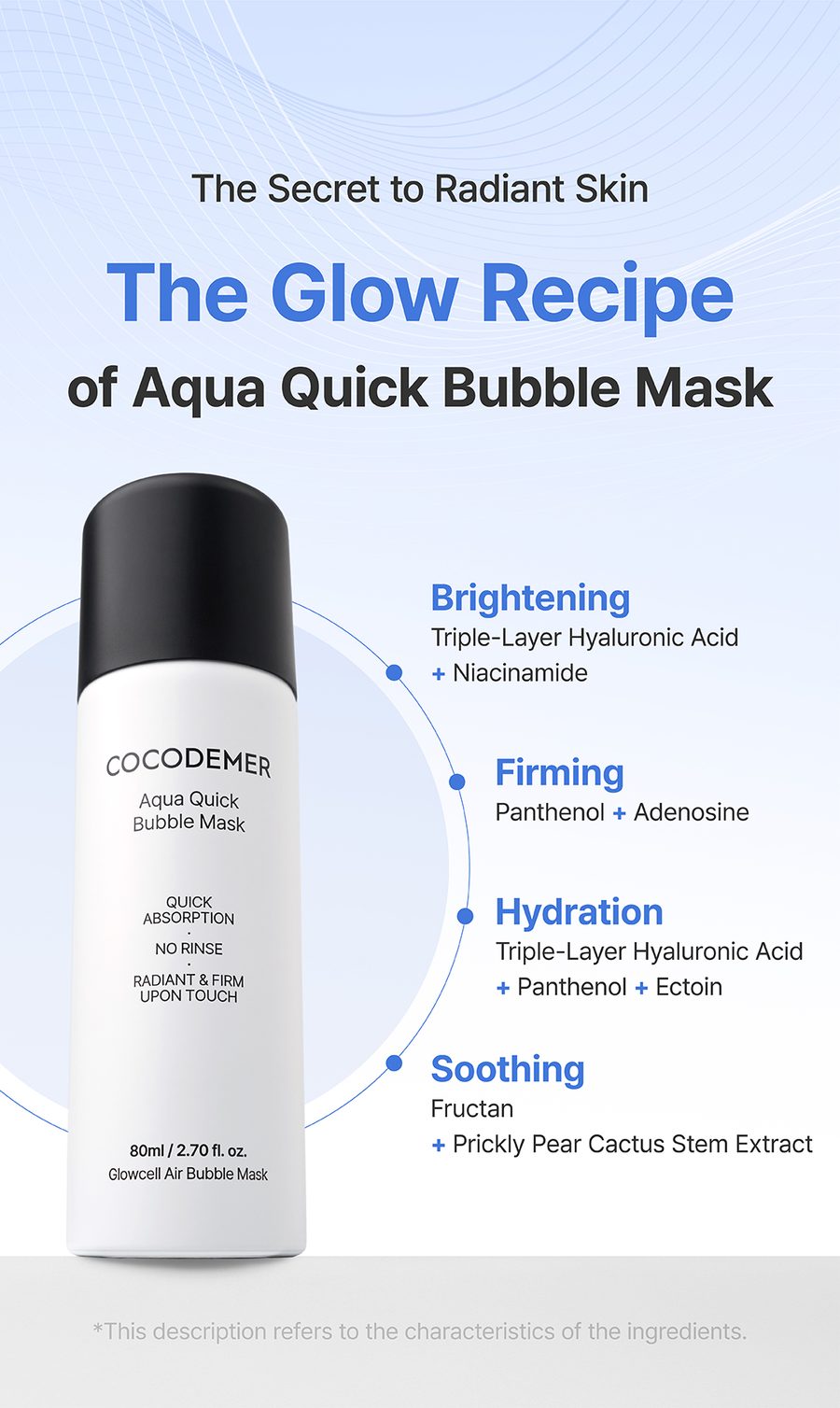 COCODEMER Aqua Quick Bubble Mask — تفاصيل 11